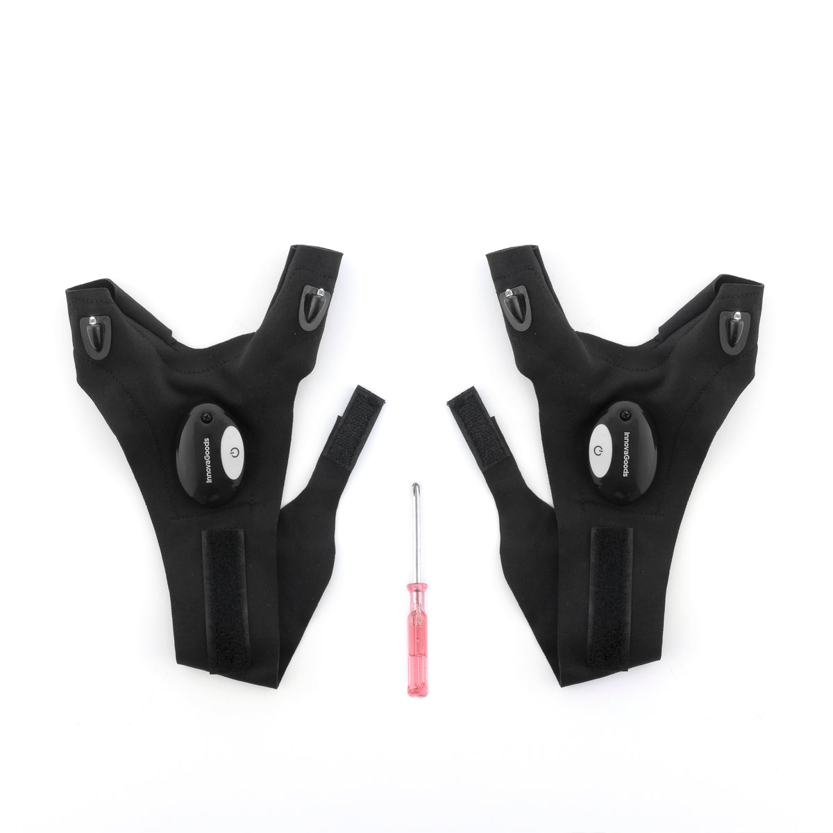 Gleds InnovaGoods LED Flashlight Gloves | Hands-Free LED Lighting for Work, DIY, and Outdoor Activities