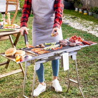 InnovaGoods: Stainless Steel Foldable Charcoal BBQ ExelQ