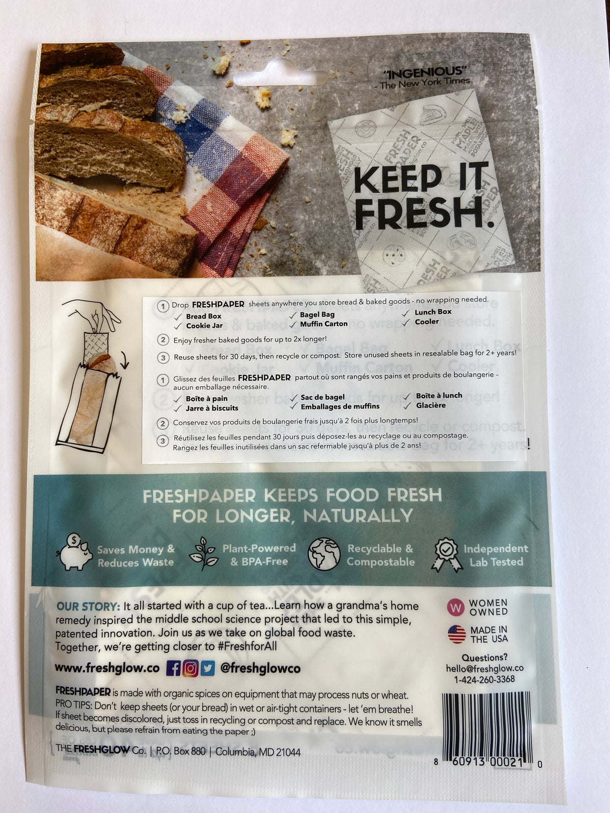 FRESHPAPER Food Saver Sheets