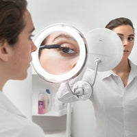 InnovaGoods: LED magnifying mirror with Flexible Arm and Suction Pad