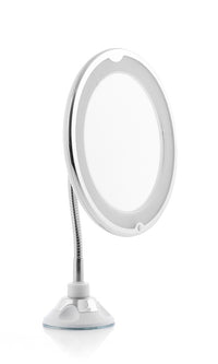 InnovaGoods : miroir grossissant LED avec bras flexible et ventouse