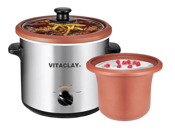 Vitaclay Argile 2 en 1 à cuisson lente 2 pintes.